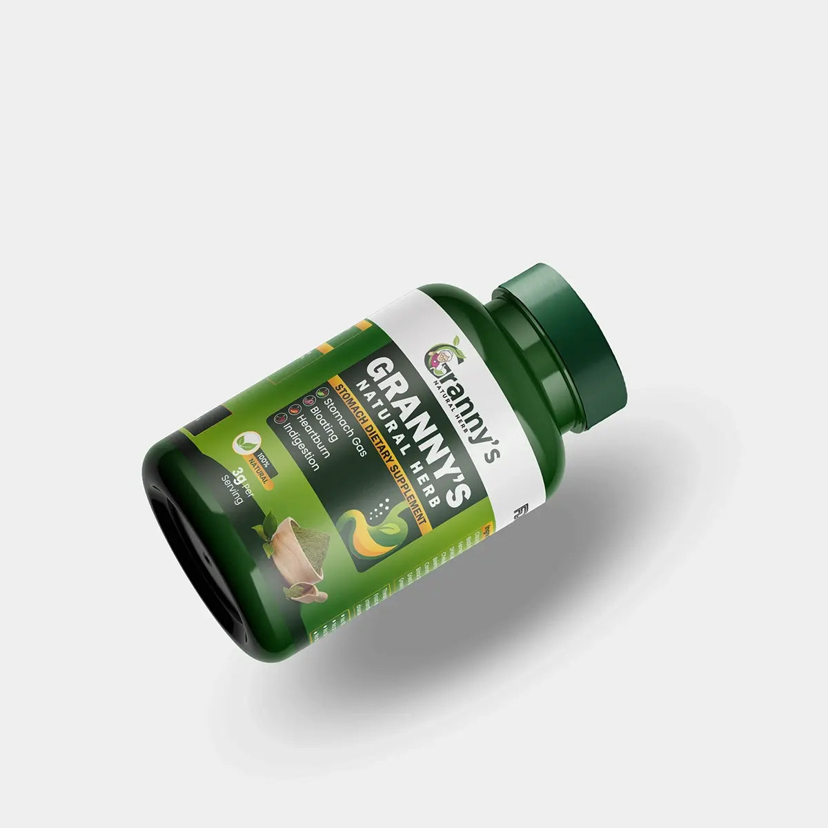 Granny's Natural Herb for Men & Women | 100% Organic 15 Days Jar (Net: 90g)